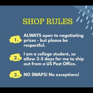 ‼️SHOP RULES‼️